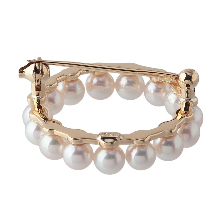 MIKIMOTO（ミキモト） パール サークル ブローチ アコヤパール4.4mm