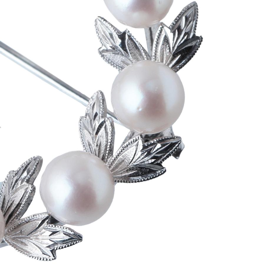 MIKIMOTO（ミキモト） パール ブローチ サークル アコヤパール5.7mm