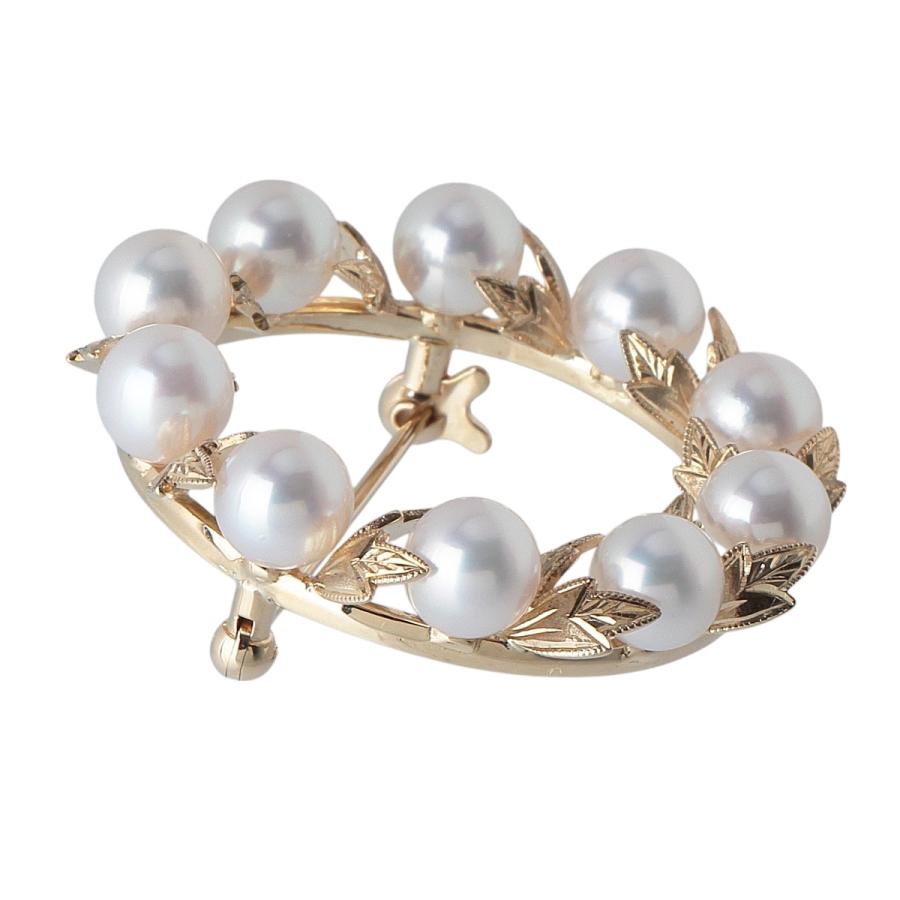 MIKIMOTO（ミキモト） パール ブローチ サークル 現行モデル アコヤ