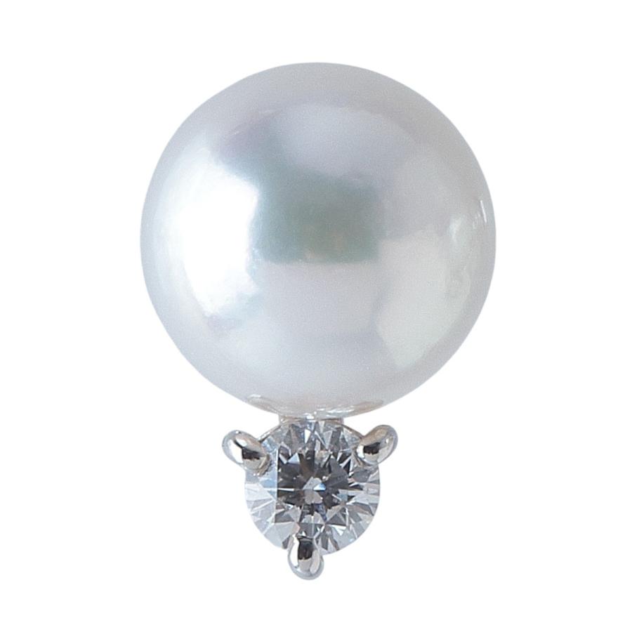 MIKIMOTO（ミキモト） ダイヤ パール ピアス 現行モデル PE-955PU型