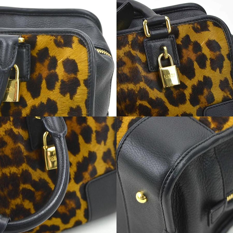 LOEWE（ロエベ） ハンドバッグ レオパード アマソナ ハラコ/レザー
