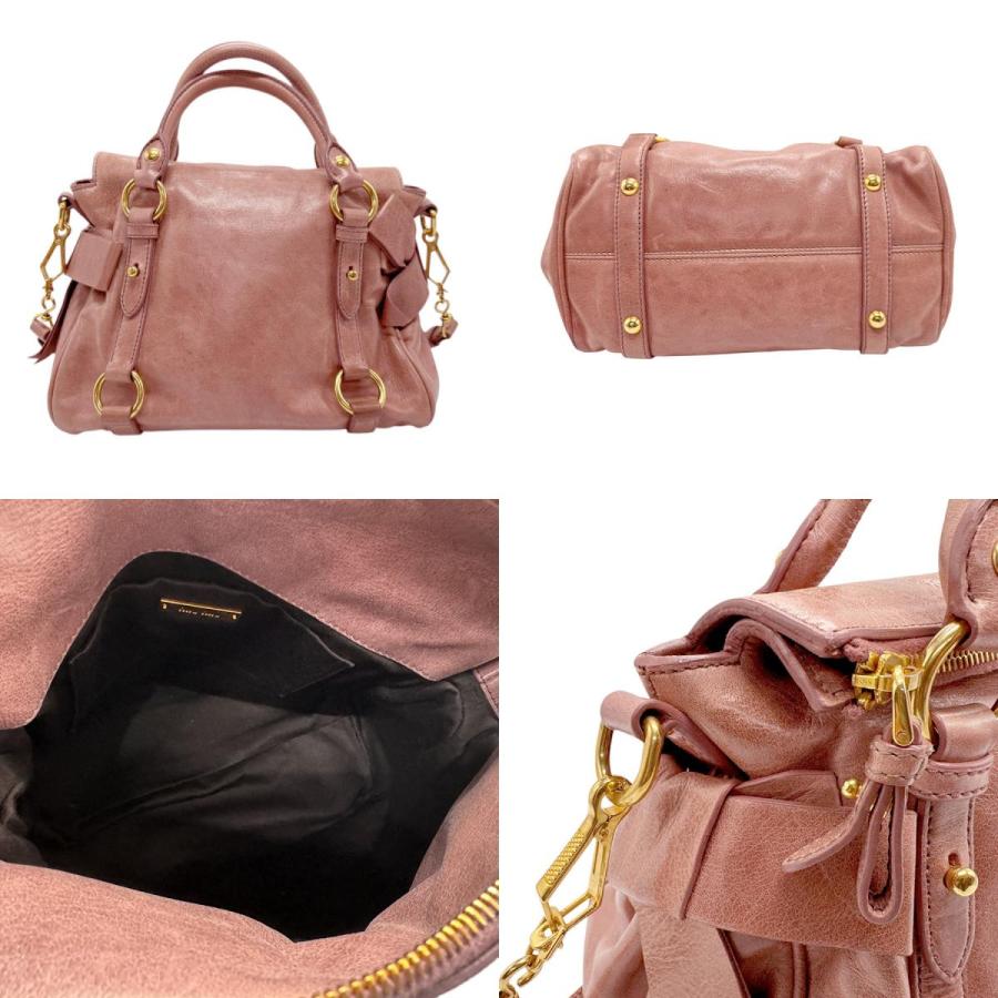 miu miu（ミュウミュウ） ハンドバッグ ショルダーバッグ レザー