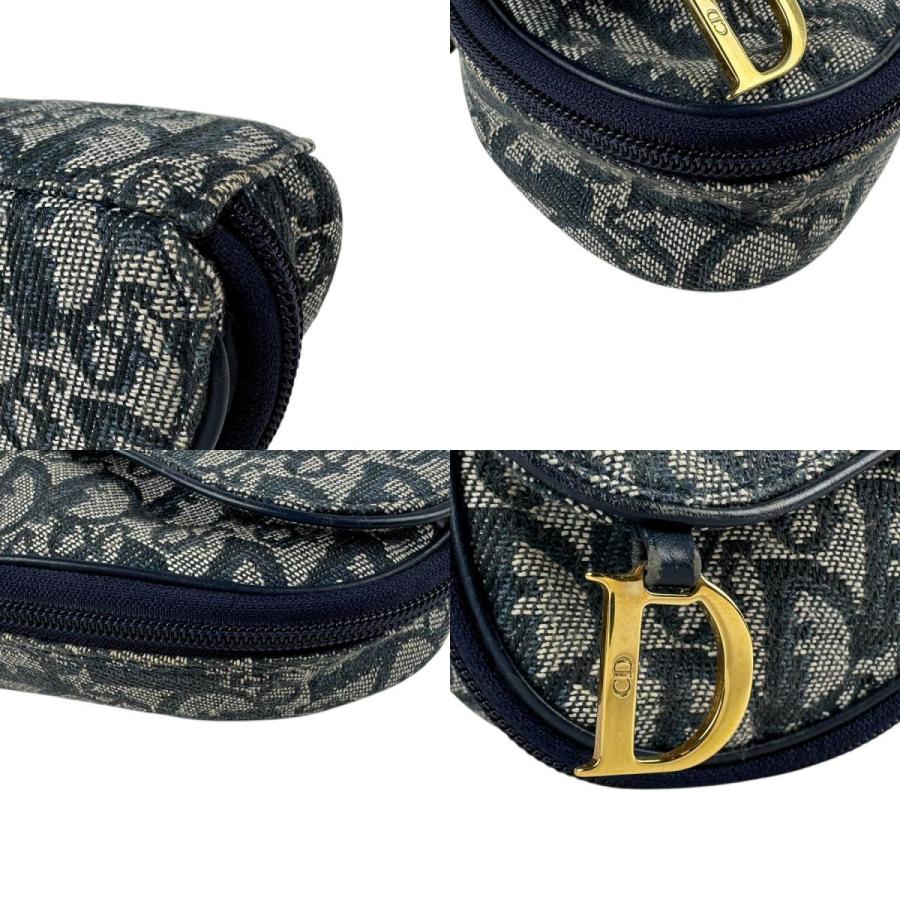 クリスチャンディオール Christian Dior ポーチ トロッター キャンバス