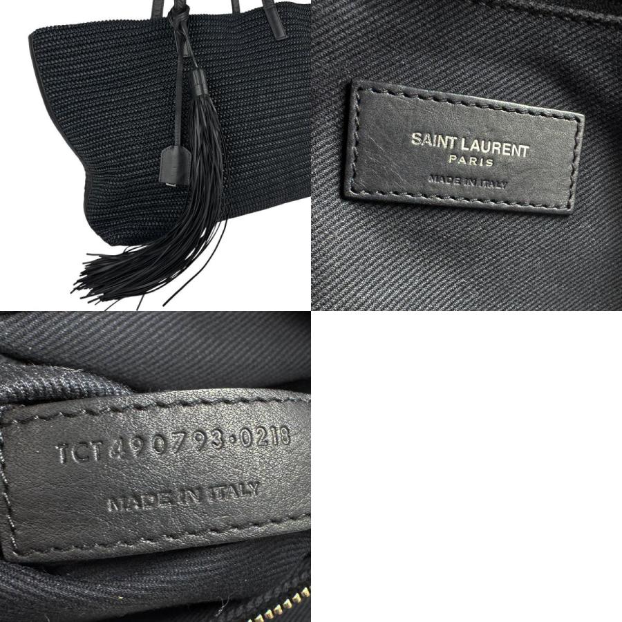 サンローラン SAINT LAURENT ショルダーバッグ トートバッグ ラフィア