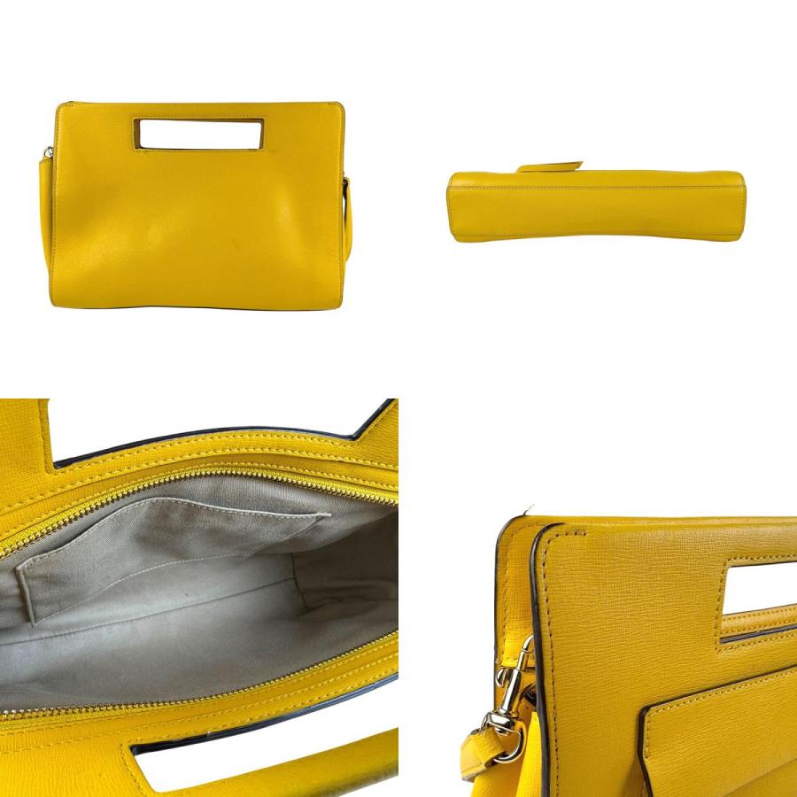 COACH（コーチ） ショルダーバッグ ハンドバッグ レザー イエロー