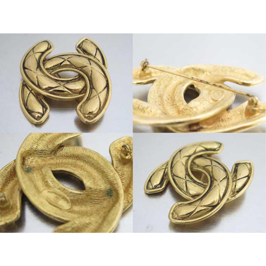 マトラッセ シャネル CHANEL ブローチ ココマーク 金属素材 ゴールド