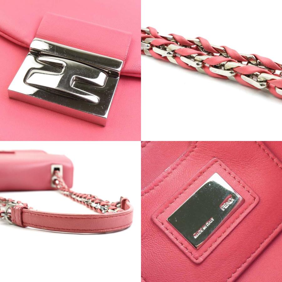 FENDI（フェンディ） ショルダーバッグ レザー ピンク : ブランド