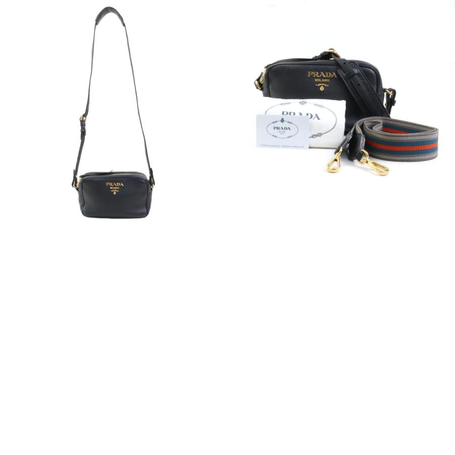 PRADA（プラダ） 斜め掛けショルダーバッグ レザー ブラック