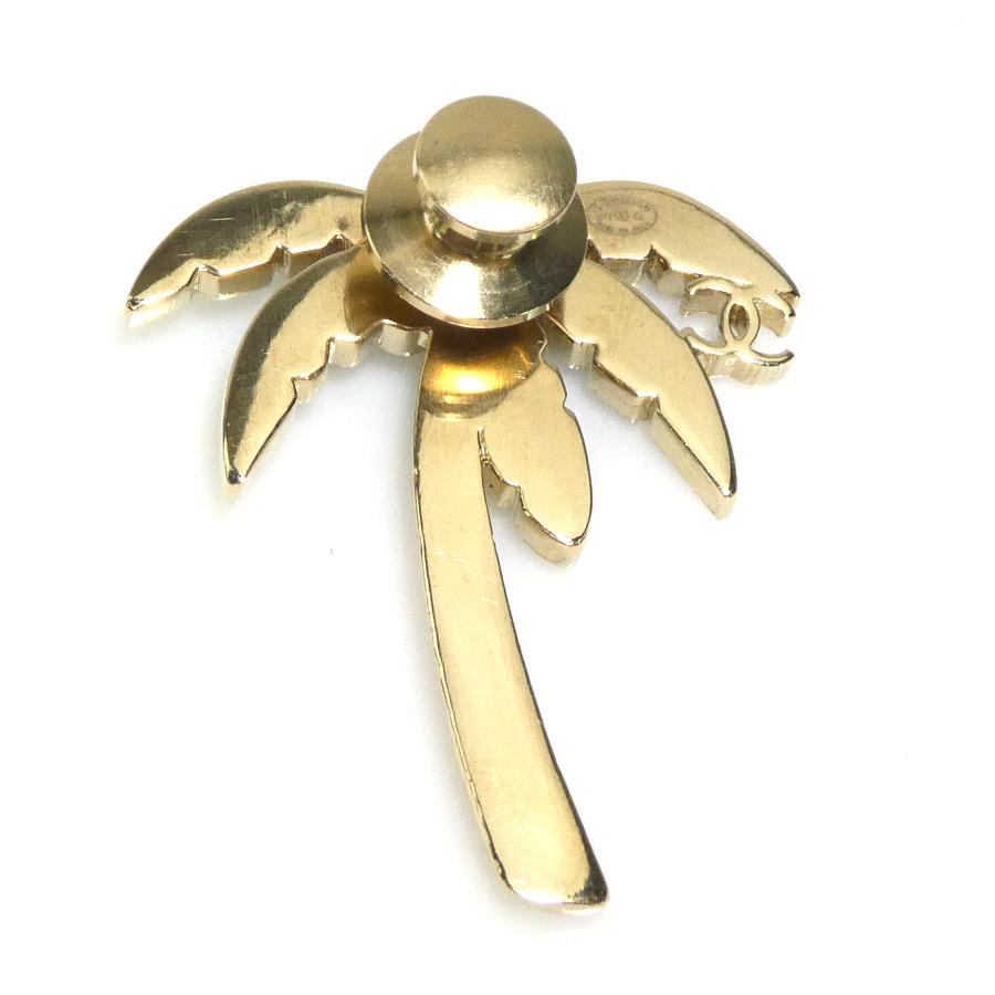 CHANELシャネル ピンバッジ ブローチ ヤシの木 CCマーク CHANEL