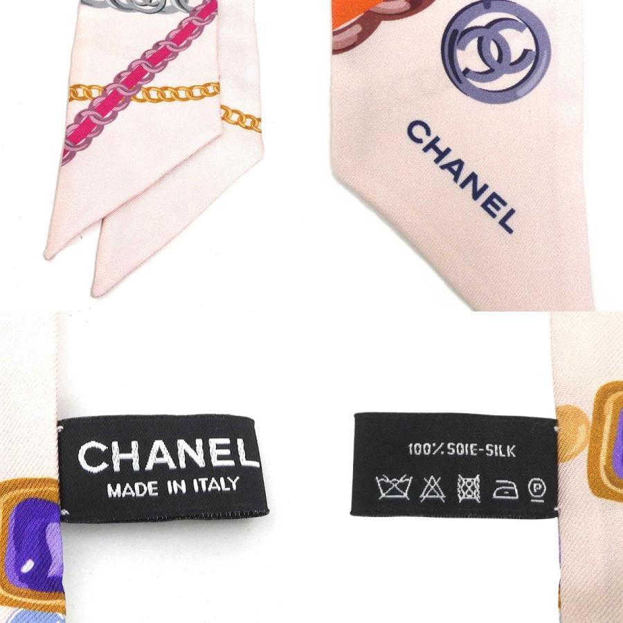 CHANEL（シャネル） スカーフ ツイリー リボンスカーフ シルク ピンク