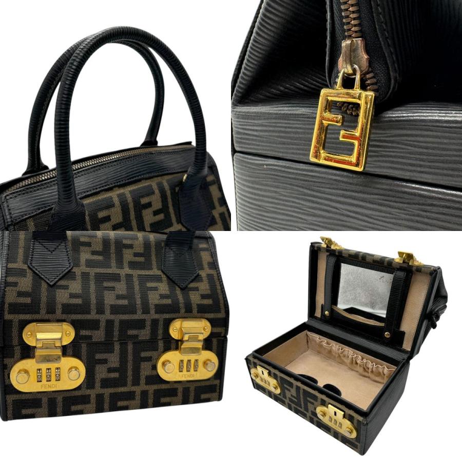 FENDI（フェンディ） ハンドバッグ メイクボックス ズッカ ナイロン
