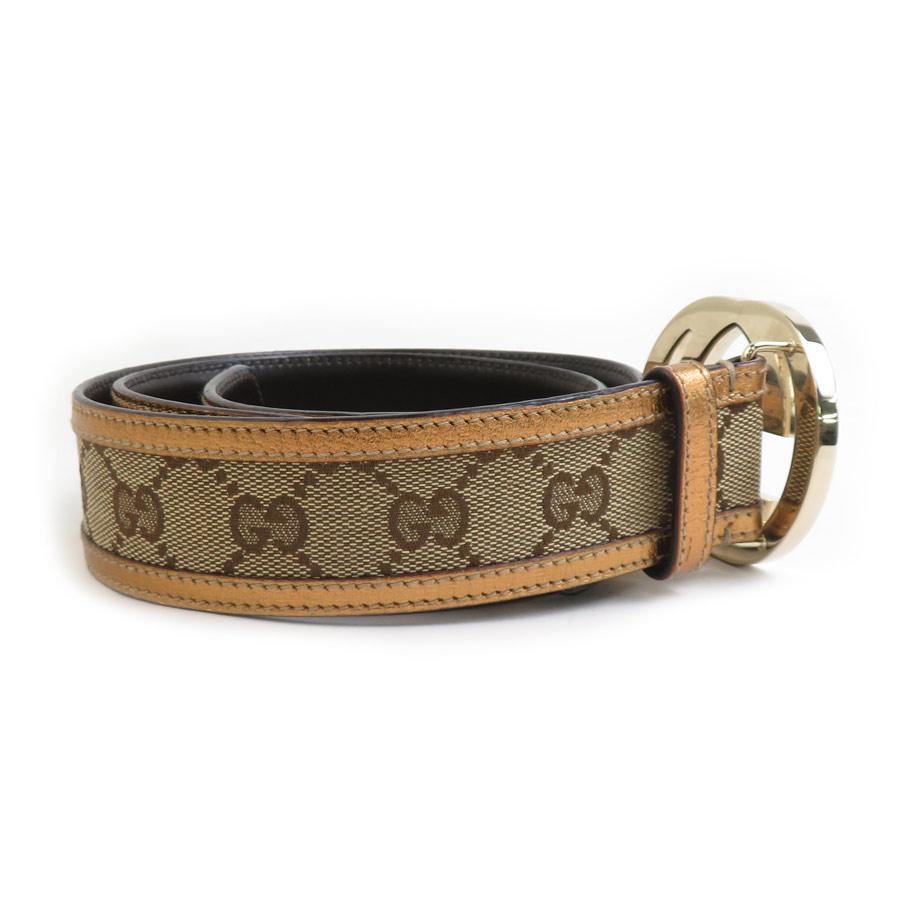 GUCCI（グッチ） ベルト インターロッキングG GGキャンバス/レザー