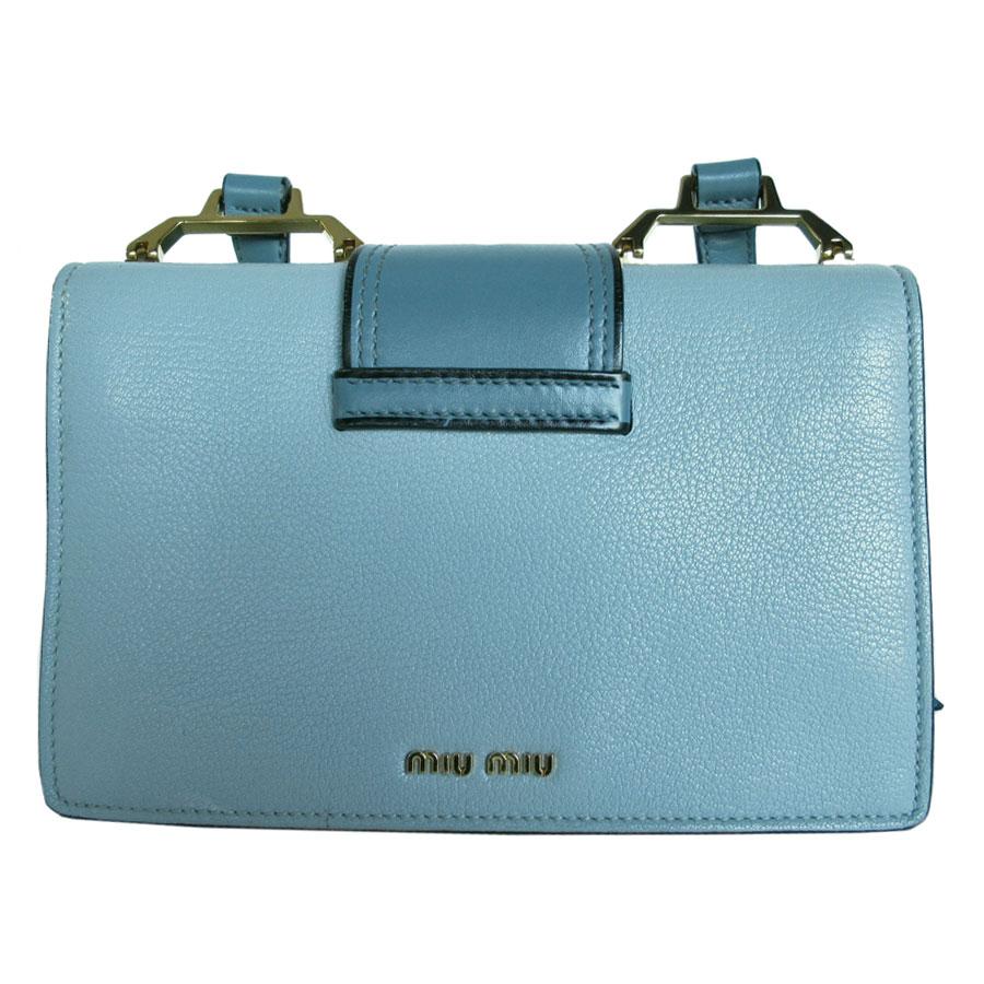 miu miu（ミュウミュウ） 斜め掛けショルダーバッグ レザー/ビジュー