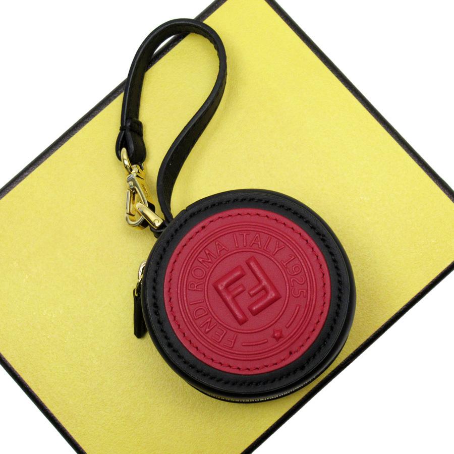 FENDI（フェンディ） バッグチャーム エコバック付き レザーxナイロン
