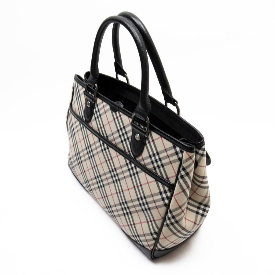 BURBERRY（バーバリー） ハンドバッグ ノバチェック キャンバスxレザー