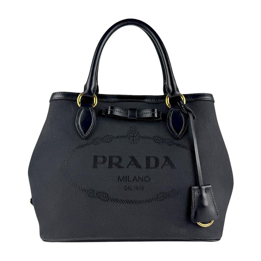 PRADA（プラダ） ハンドバッグ ショルダーバッグ ジャガード ロゴ