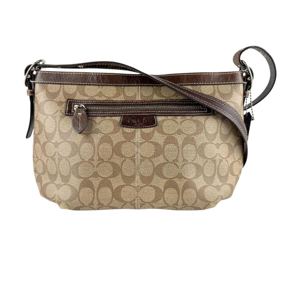COACH（コーチ） ショルダーバッグ シグネチャー レザー ブラウン