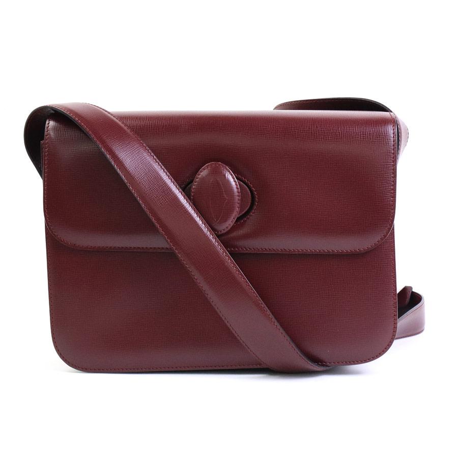 Cartier（カルティエ） ショルダーバッグ レザー バーガンディ