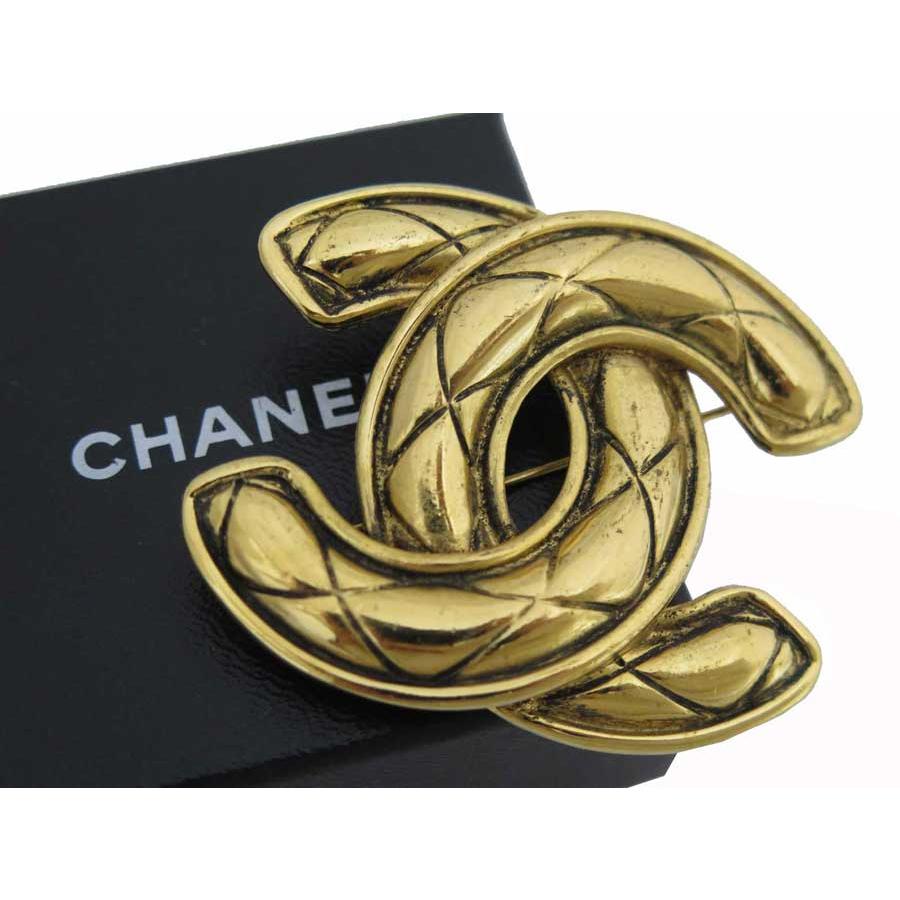 マトラッセ シャネル CHANEL ブローチ ココマーク 金属素材 ゴールド