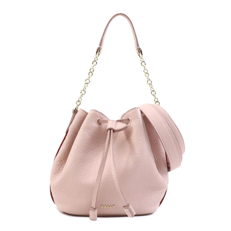 Bally（バリー） ハンドバッグ ショルダーバッグ レザー ピンク