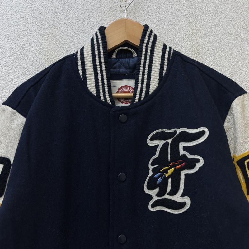 フランクリンマーシャル 豚革 レザー ウール コンビ スタジャン バー