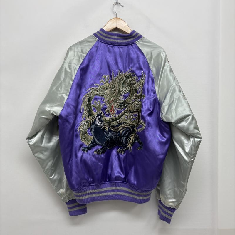 ホシヒメ 星姫 スカジャン 龍 黒豹 刺繍 日本製 本格刺繍 ドラゴン LL