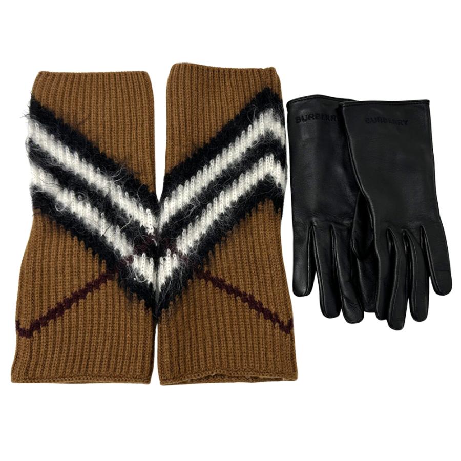 BURBERRY（バーバリー） 手袋 レディース ブランド ウール レザー