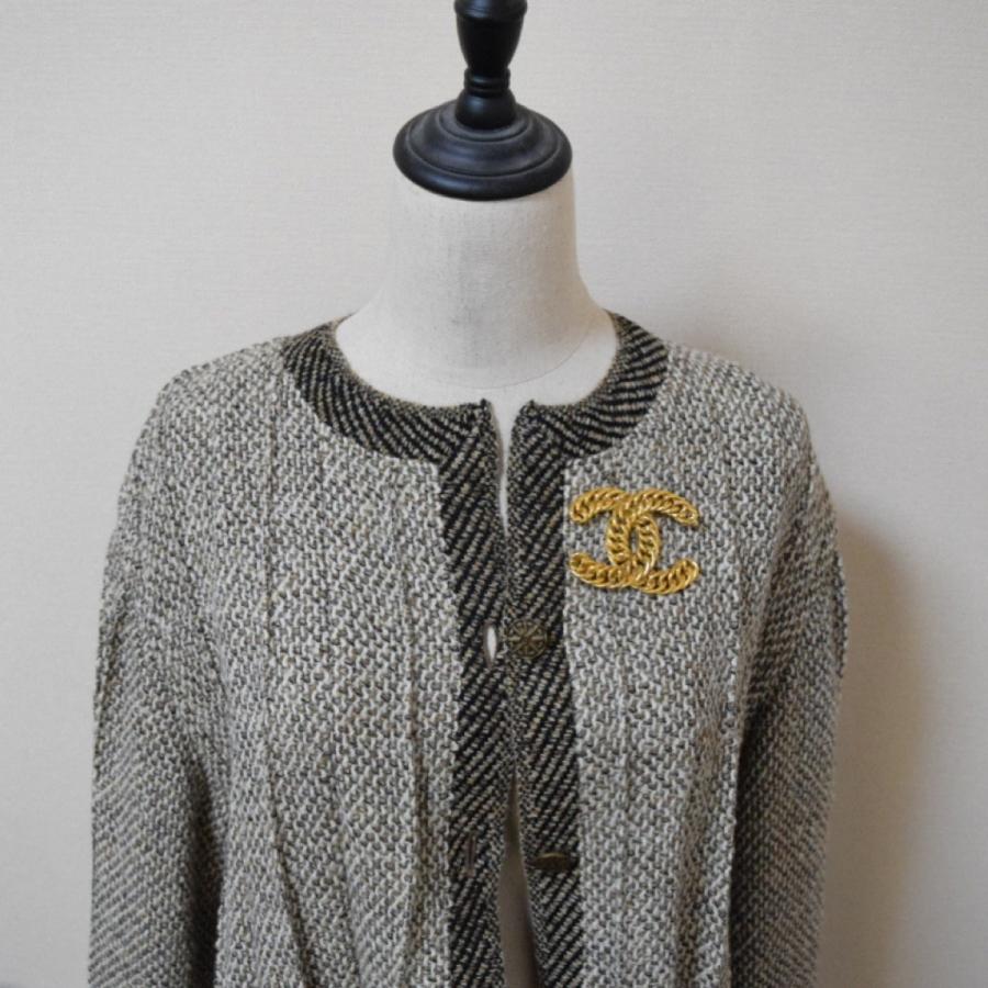 CHANEL（シャネル） ブローチ 大ぶりココマーク チェーン ゴールド