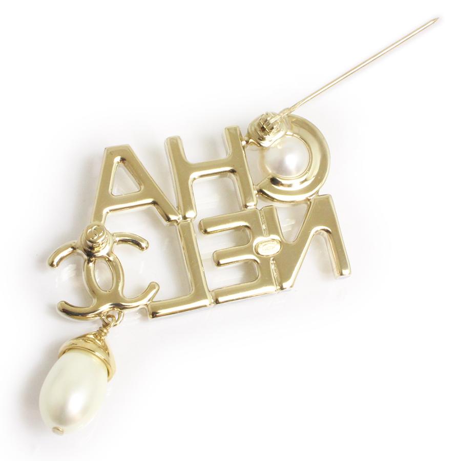 CHANEL（シャネル） （新品・未使用品）シャネル ロゴ パール ブローチ