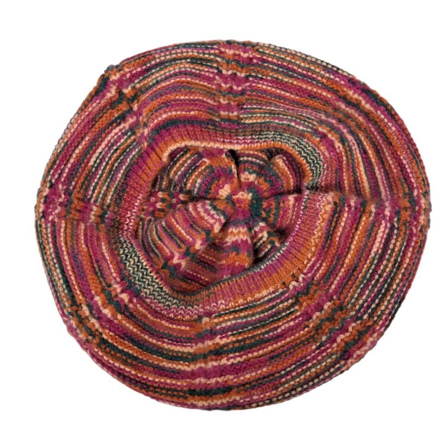 MISSONI（ミッソーニ） ニット ベレー帽 ニットキャップ ピンク系