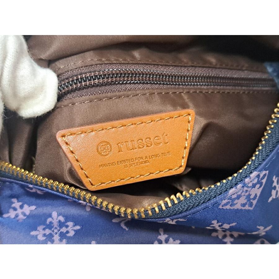 russet（ラシット） 2WAY ショルダーバッグ 斜め掛け ネイビー 紺