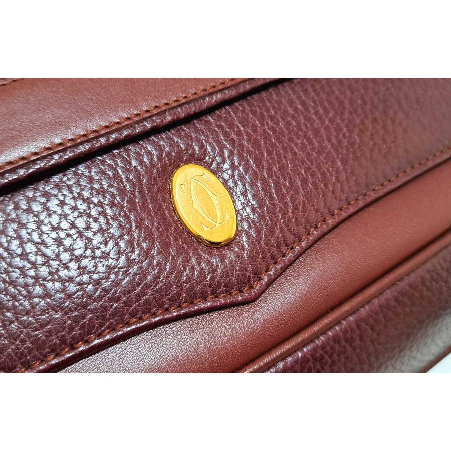 Cartier（カルティエ） マスト セカンドバッグ クラッチバッグ 型押し