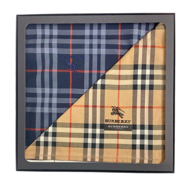 BURBERRY（バーバリー） 未使用 ハンカチ 綿 チェック ベージュ