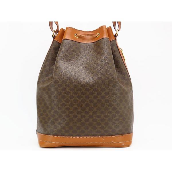 CELINE（セリーヌ） 美品 ヴィンテージ マカダム バケツ 巾着型