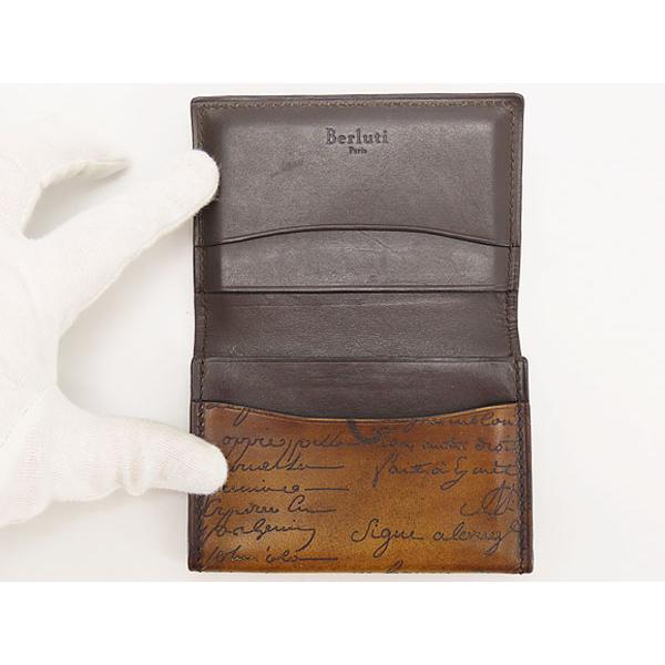 美品 ベルルッティ Berluti カリグラフィ インブイア カードケース
