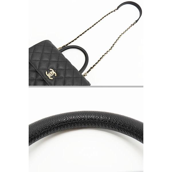 マトラッセ 新古品 シャネル キャビアスキン ココハンドル XS トップ