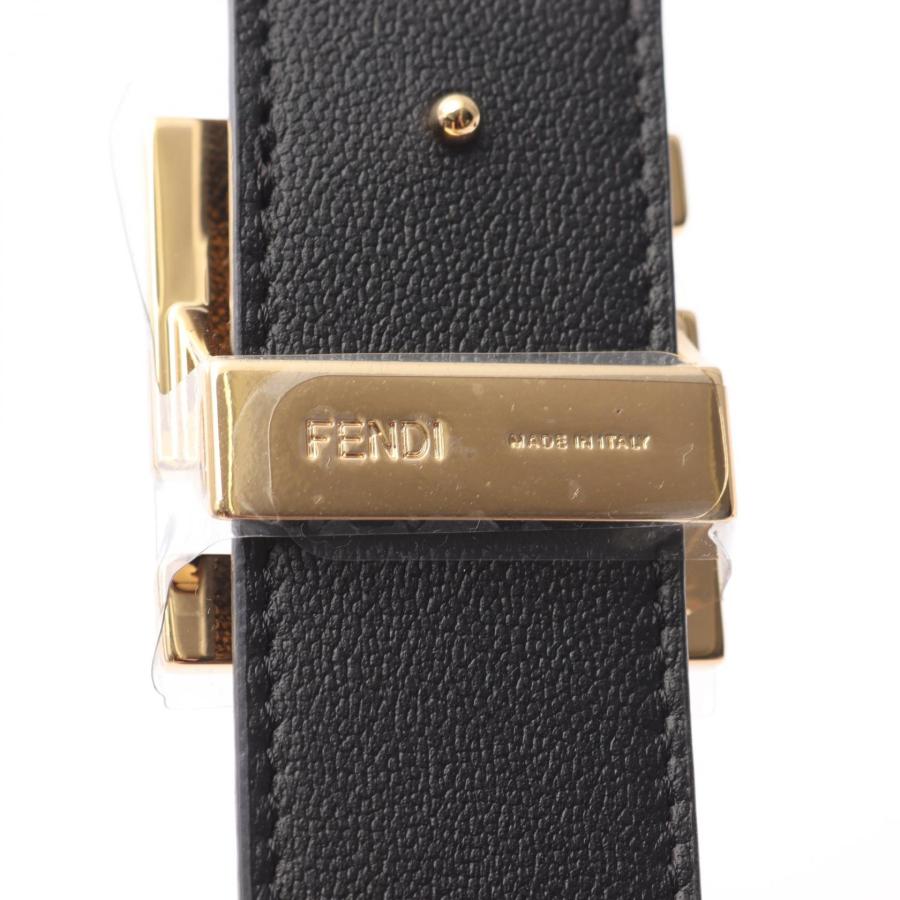 FENDI（フェンディ） FFロゴ バックル ブランドオフ レザー ベルト