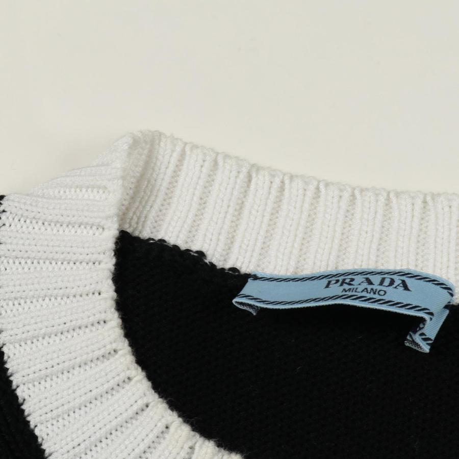 PRADA（プラダ） ロゴ セーター ブランドオフ コットン ニット 中古