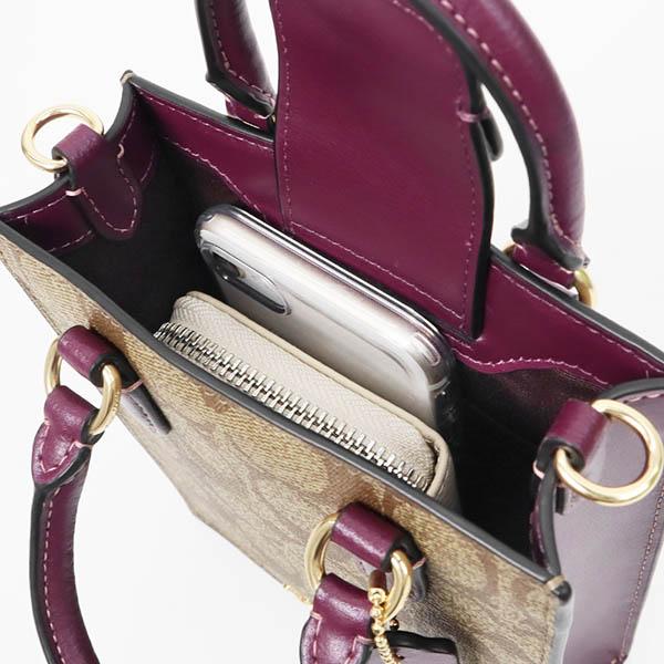 COACH（コーチ） ミニ トートバッグ レディース 縦型 シグネチャー