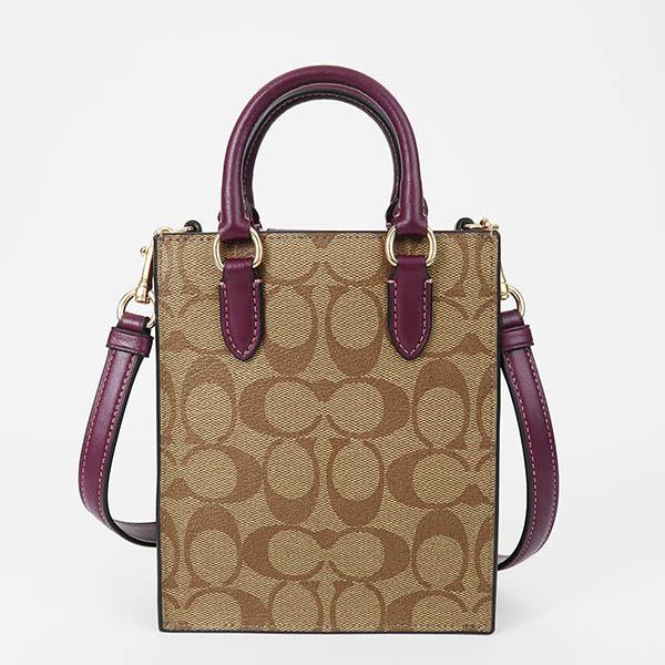 COACH（コーチ） ミニ トートバッグ レディース 縦型 シグネチャー