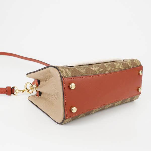 COACH（コーチ） ショルダーバッグ キャンバス×レザーコンビ 2way