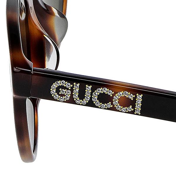 GUCCI（グッチ） サングラス フォックス型 ラインストーン マーブル柄