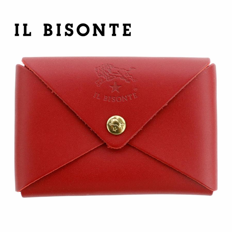 IL BISONTE（イルビゾンテ） カードケース 名刺入れ ロッソルビノ