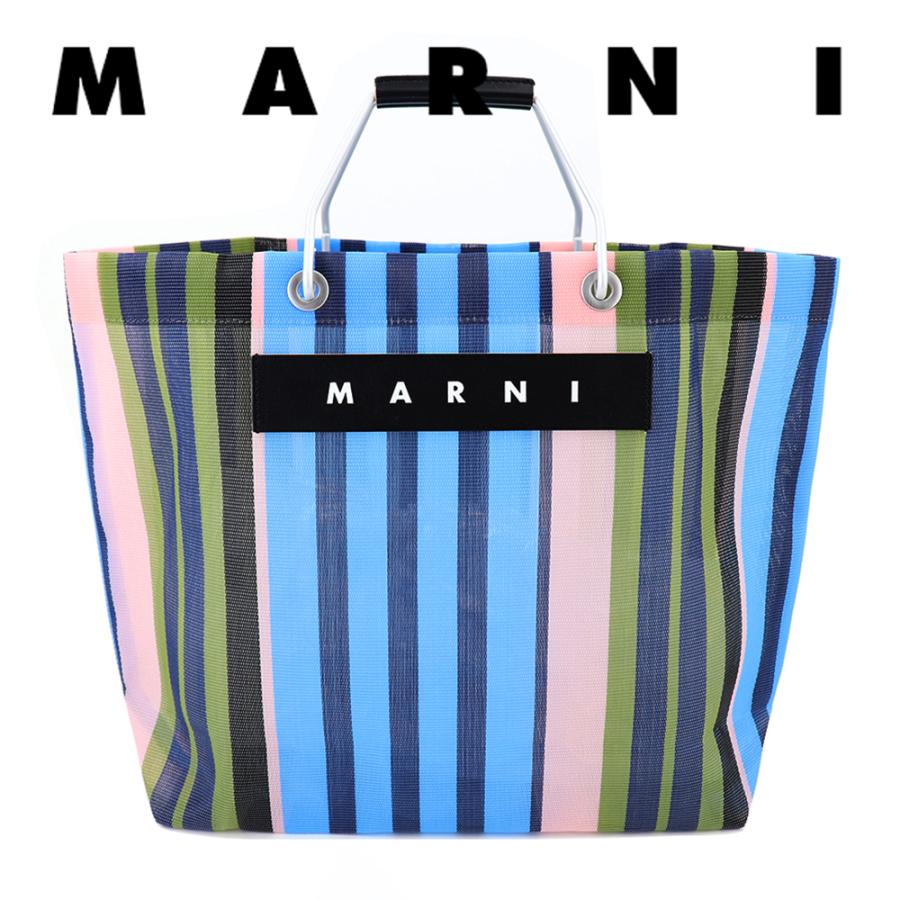 MARNI（マルニ） マルニフラワーカフェ トートバッグ ストライプ