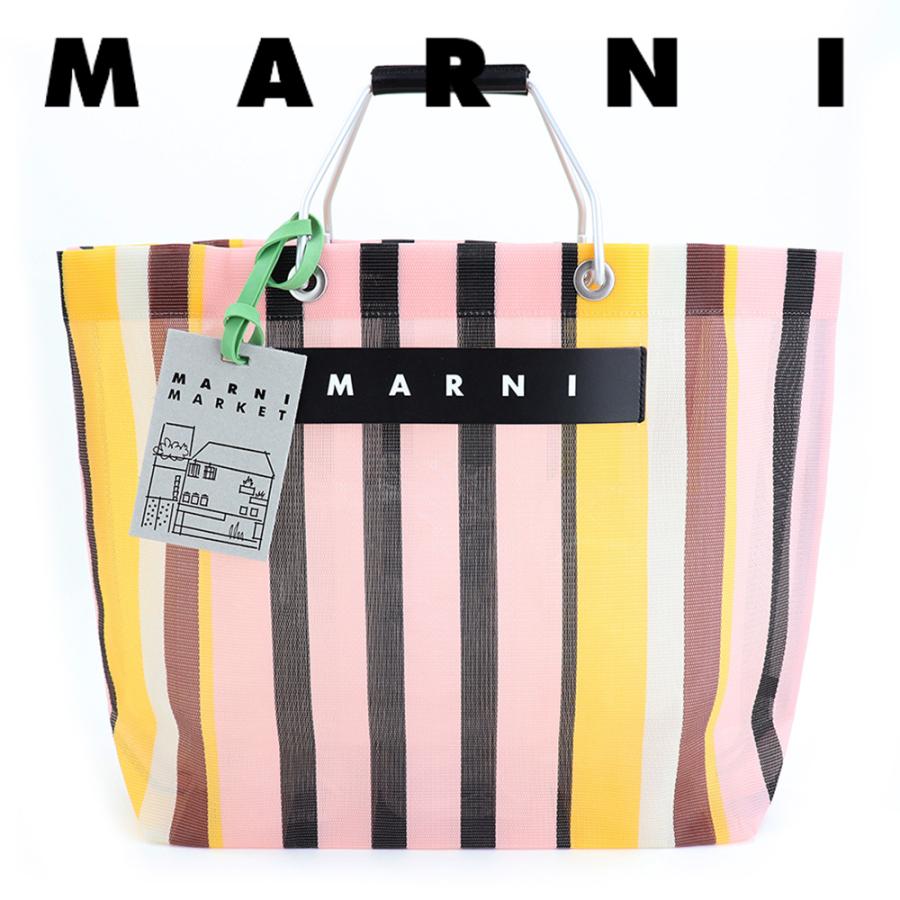 MARNI（マルニ） マルニフラワーカフェ トートバッグ ストライプ
