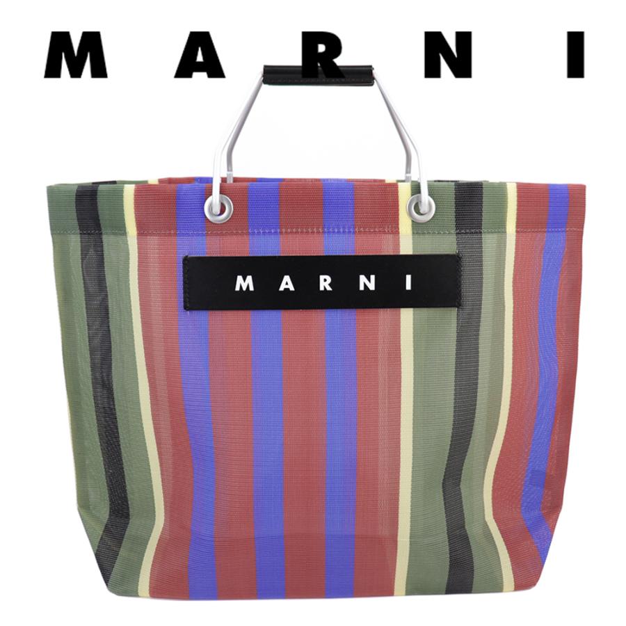 MARNI（マルニ） マルニフラワーカフェ トートバッグ ストライプ