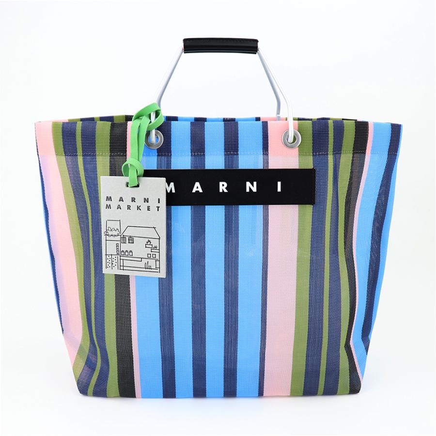 MARNI（マルニ） マルニフラワーカフェ トートバッグ ストライプ