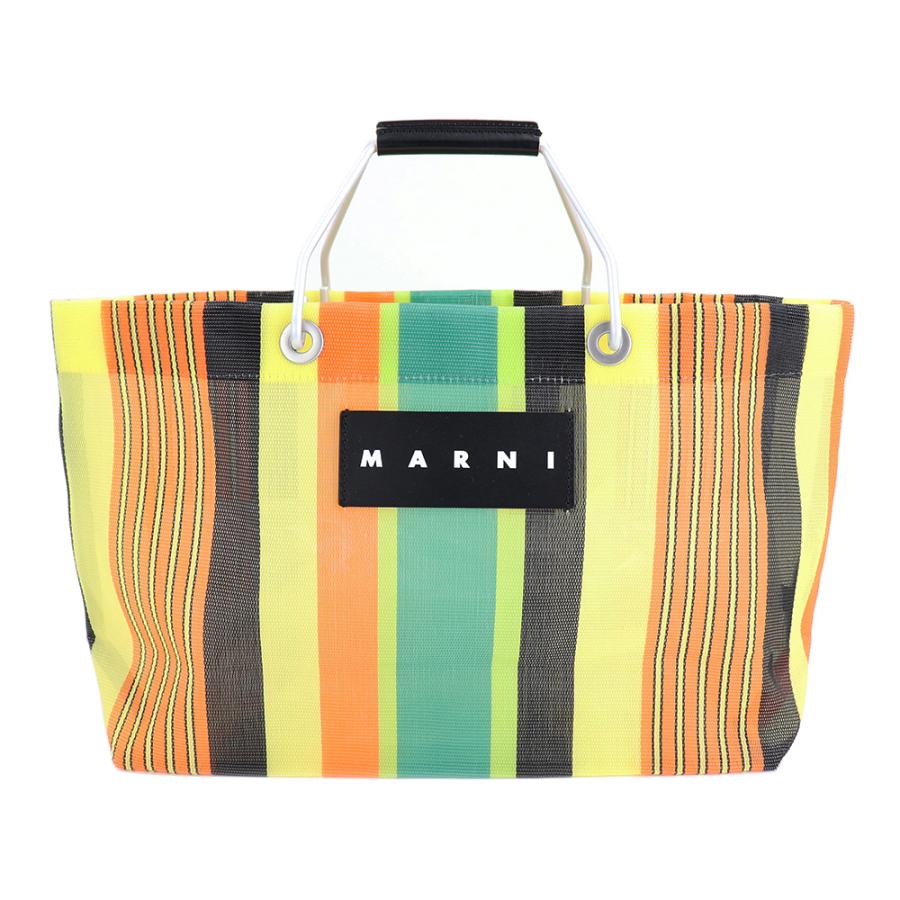 MARNI（マルニ） マルニフラワーカフェ トートバッグ ミニ ストライプ