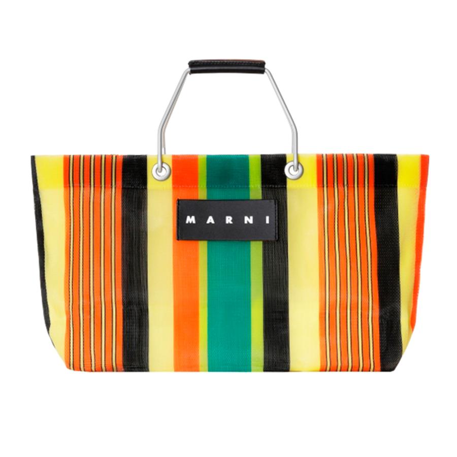 MARNI（マルニ） マルニフラワーカフェ トートバッグ ミニ ストライプ