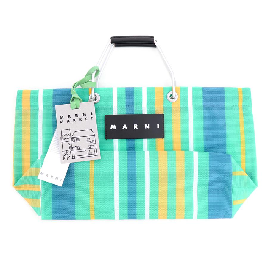 MARNI（マルニ） マルニフラワーカフェ トートバッグ ミニ ストライプ